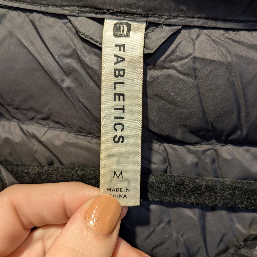 Fabletics Black Puffer Jacket - image 2